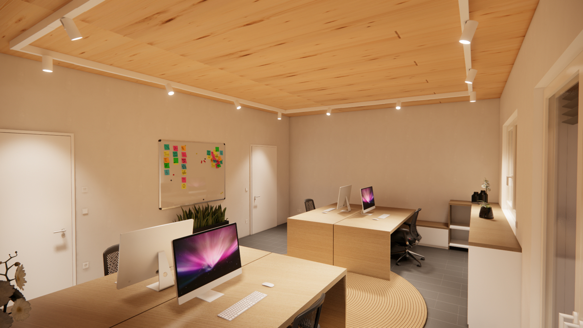 Bürobereich (visualisiert)