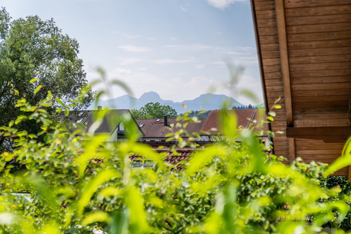 Balkon mit Bergblick