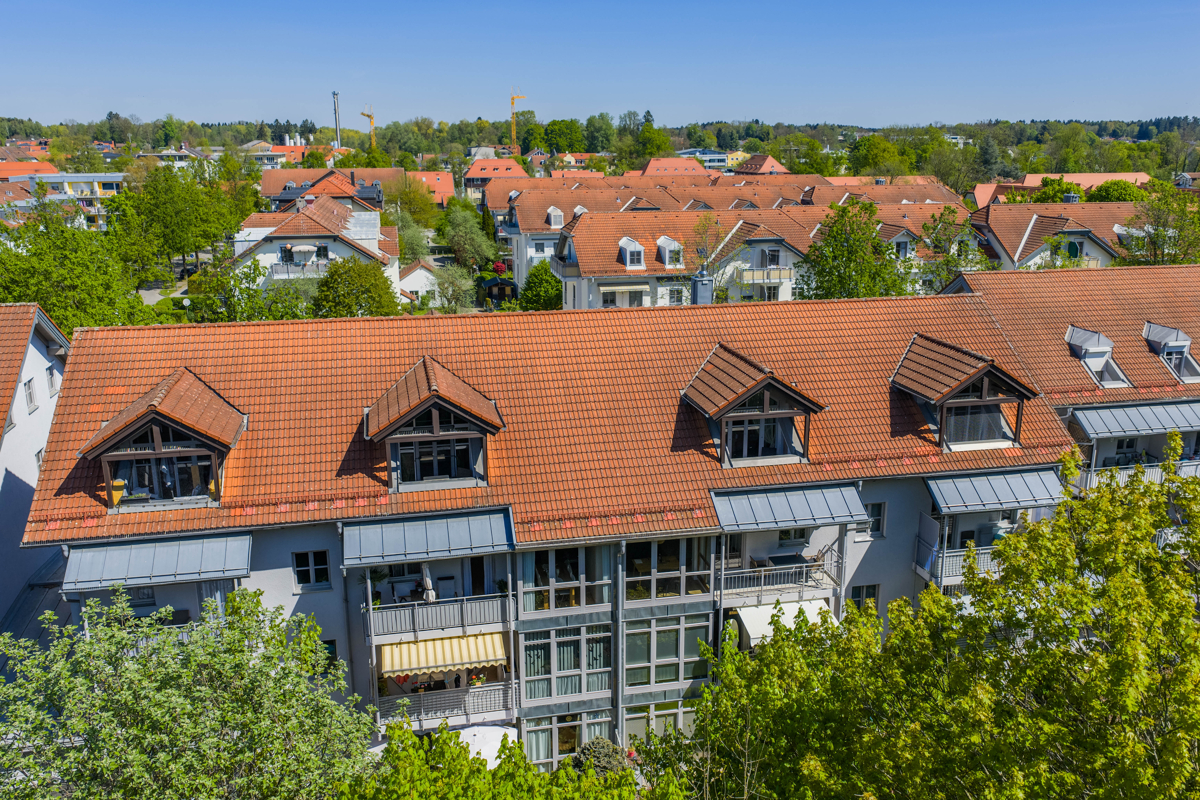 Rückansicht mit Balkon