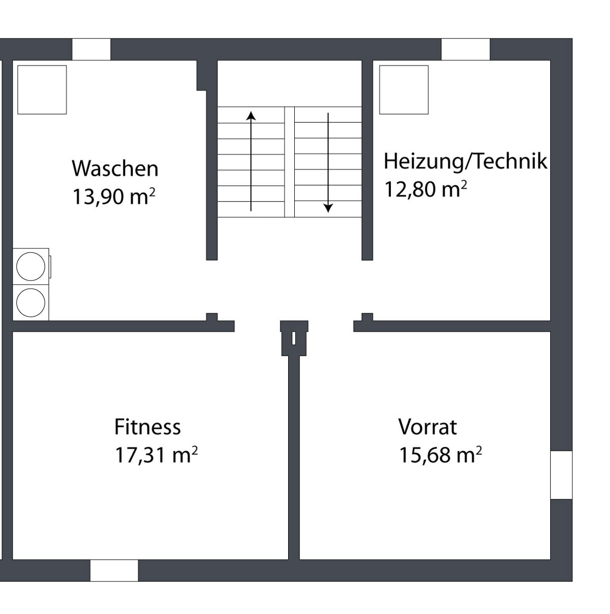 Grundriss Untergeschoss