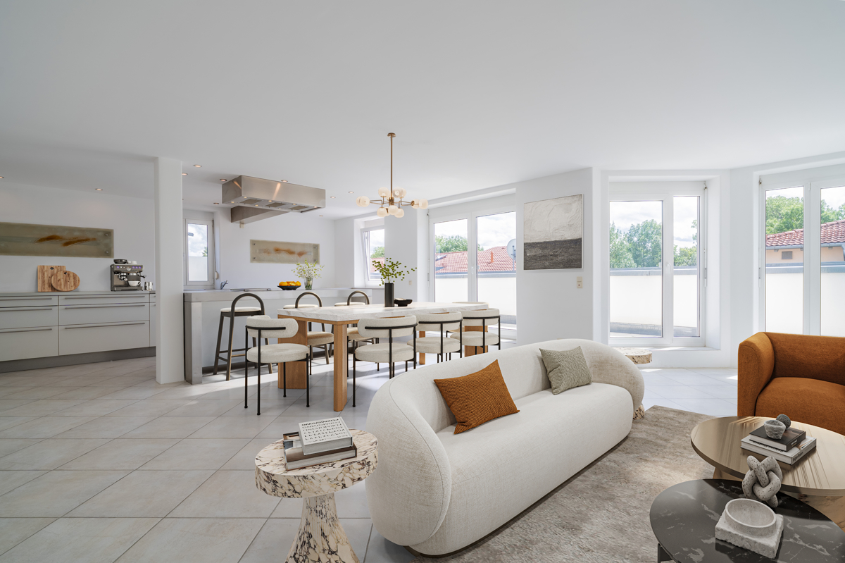 Essbereich (Möblierung visualisiert)