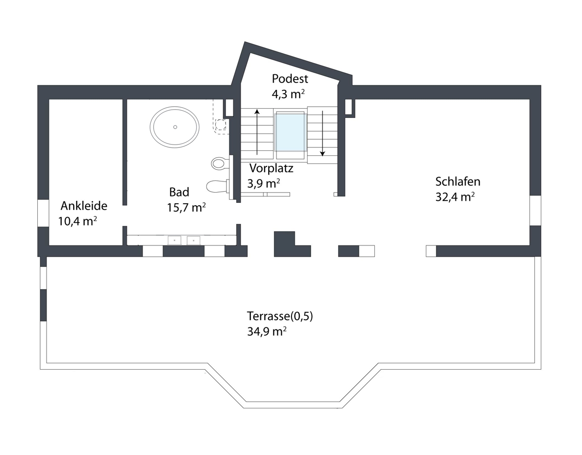 Ebene 2 (3. Obergeschoss)