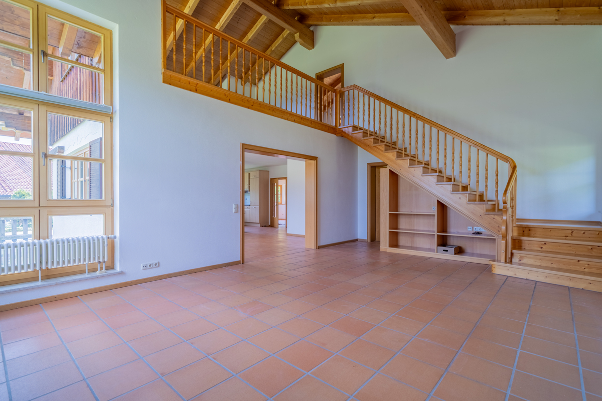 Großzügigkeit durch hohe, offene Raumgestaltung