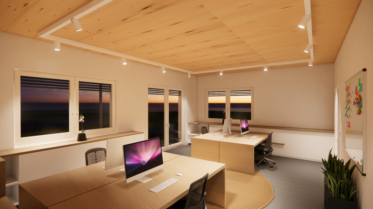 Bürobereich (visualisiert)