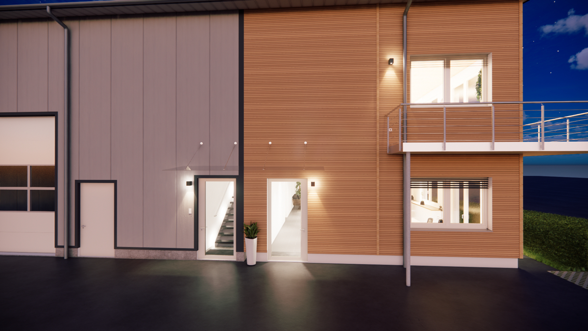 Außenansicht (visualisiert) Außenansicht (visualisiert)