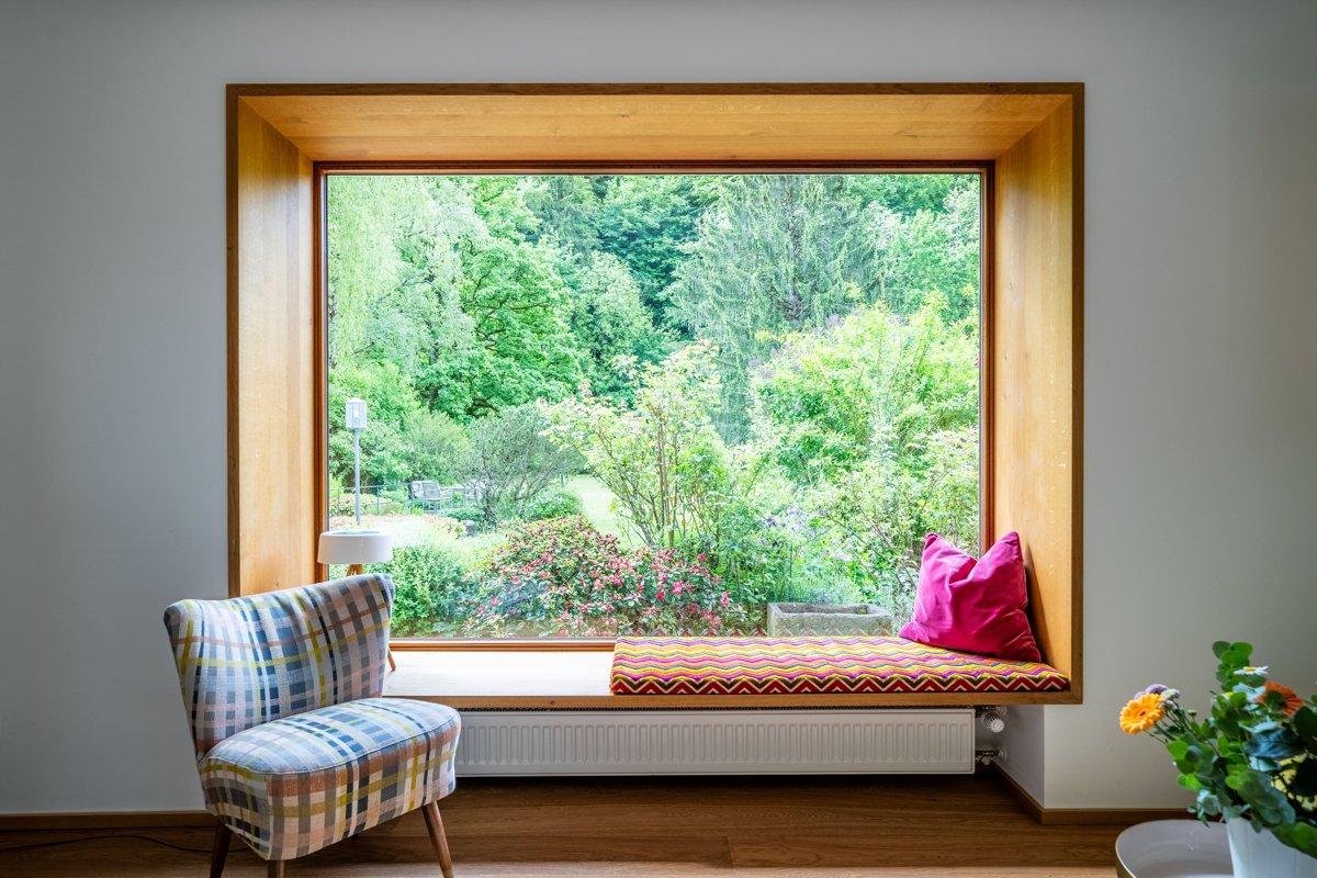 Sitzfenster mit Blick ins Grüne Sitzfenster mit Blick ins Grüne
